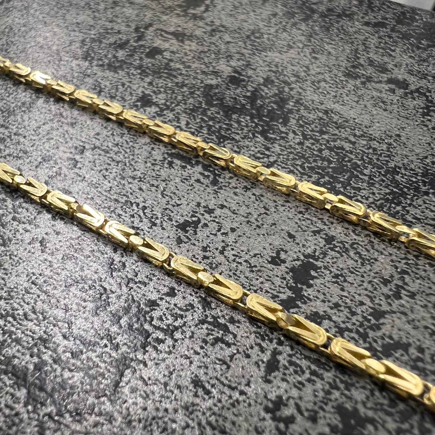 Prachtige 14 karaats gouden koningsketting