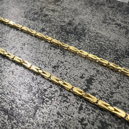 Prachtige 14 karaats gouden koningsketting