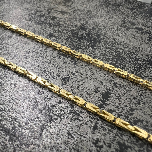 Prachtige 14 karaats gouden koningsketting