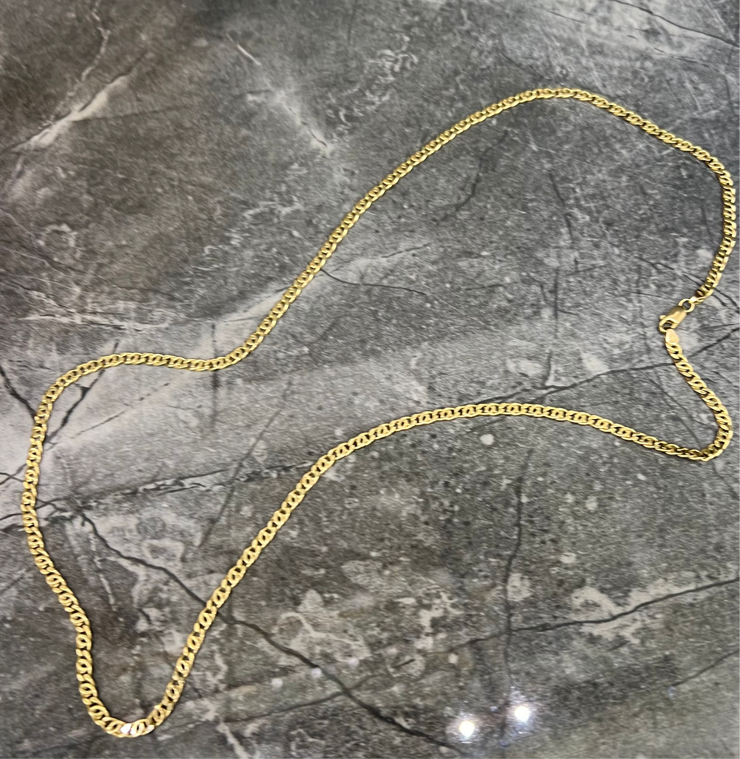 14 karaat gouden ketting valkenoog schakel