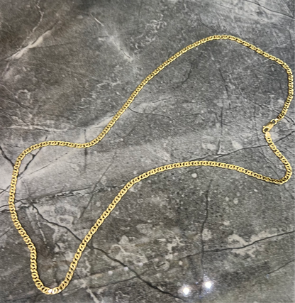 14 karaat gouden ketting valkenoog schakel