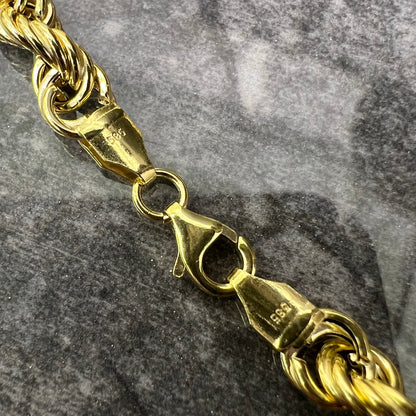 14 karaat gouden rope ketting