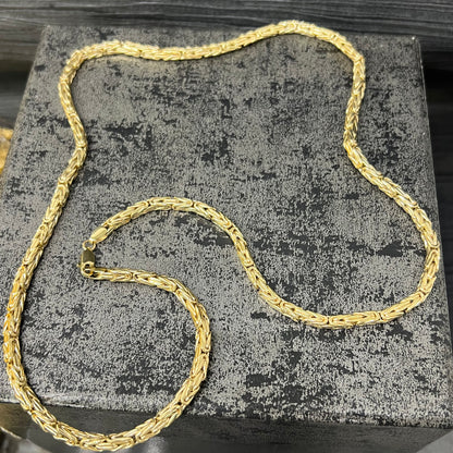 14 karaats gouden koningsketting 3,6 mm 60 cm