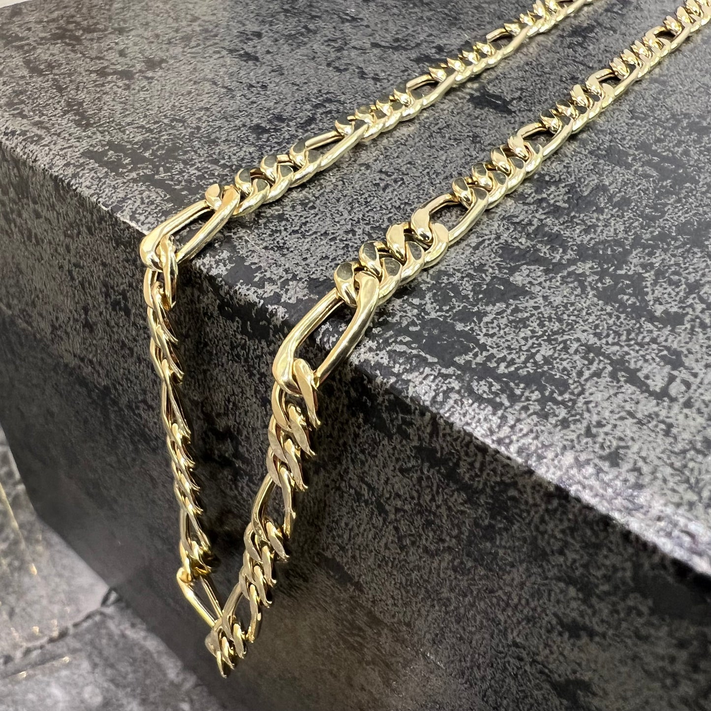 14 karaats gouden figaro schakel ketting prachtig model 5,76 mm 60 cm