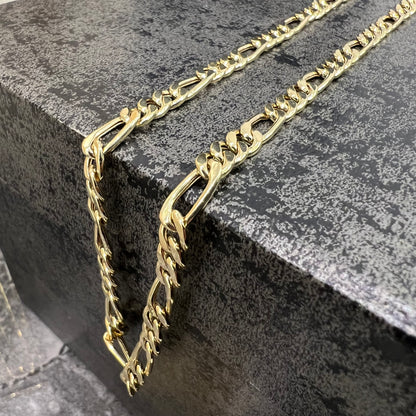 14 karaats gouden figaro schakel ketting prachtig model 5,76 mm 60 cm