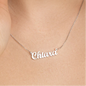 Zilveren naamketting