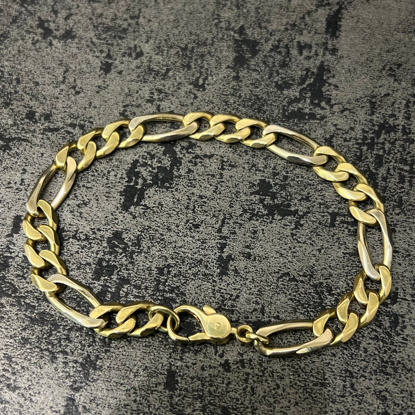 18 karaats gouden armband heren figaro schakel