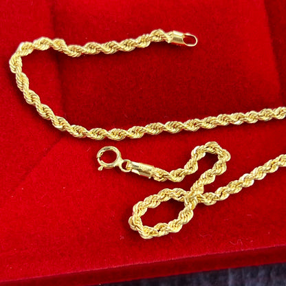14 karaat gouden armband rope schakel