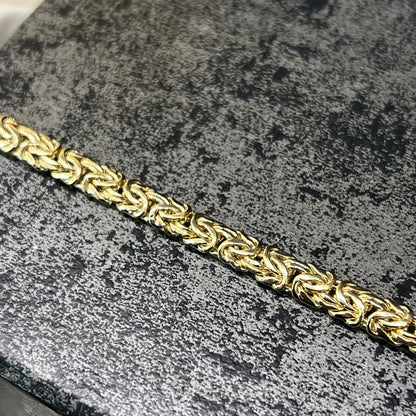 Prachtig 14 karaat gouden armband uniek schakel