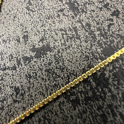 14 karaat gouden ketting met kruis