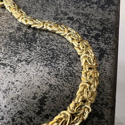 Prachtig 14 karaat gouden armband uniek schakel