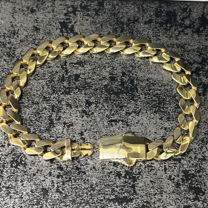14 karaat gouden armband cuban schakel