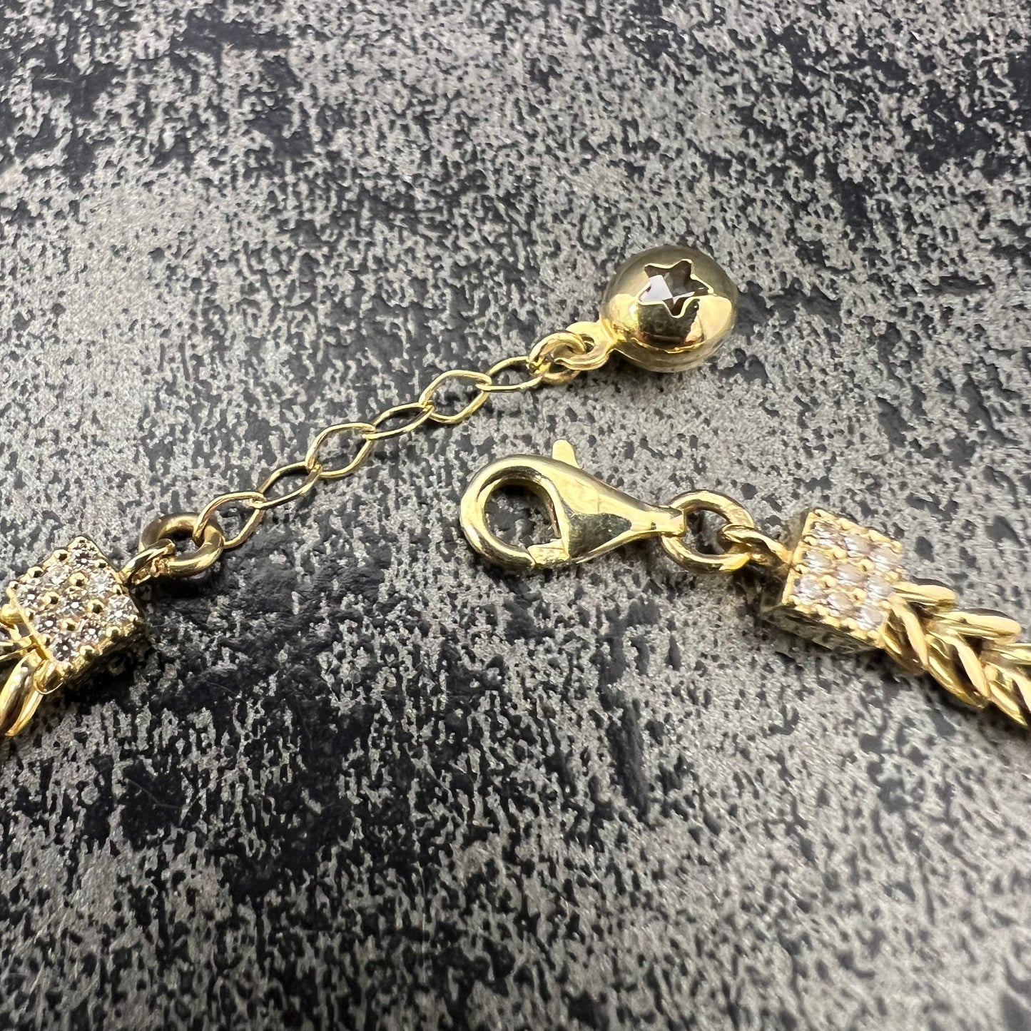 14 karaat gouden armband hart model