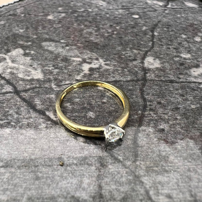 Prachtige dames ring solitaire