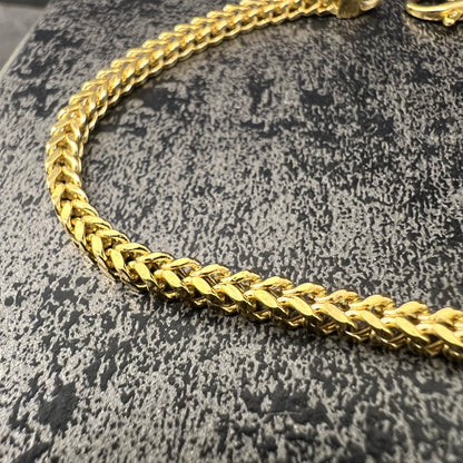 14 karaat gouden armband vossenstaart schakel