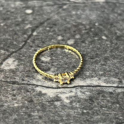 Gouden ring prachtig solitaire model