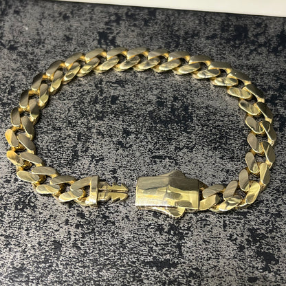 14 karaat gouden armband cuban schakel