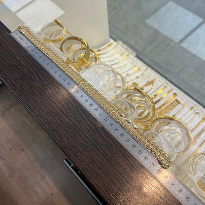 14 karaat gouden ketting massief schakel