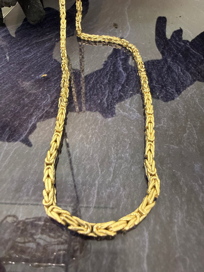 Prachtige 14 karaats gouden koningsketting