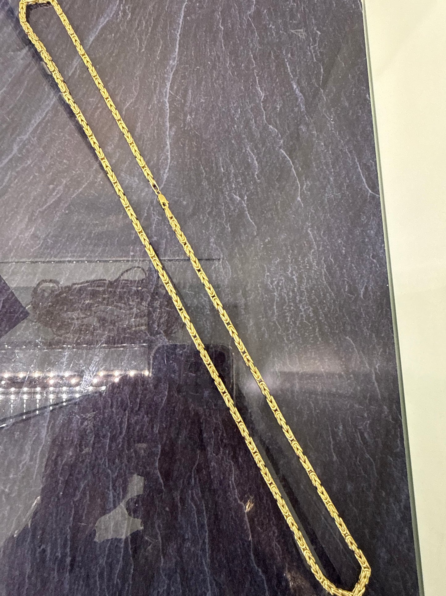 Prachtige 14 karaats gouden koningsketting