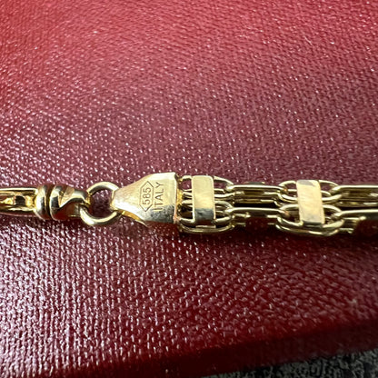 14 karaat gouden magnum ketting massief schakel 4,91 mm 70 cm