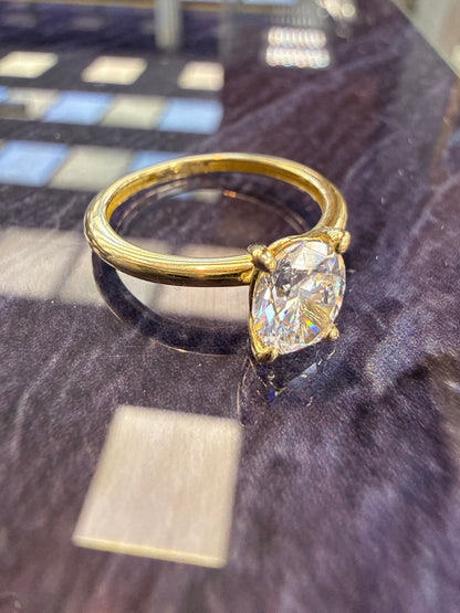 Prachtige 14 karaats gouden trouwring