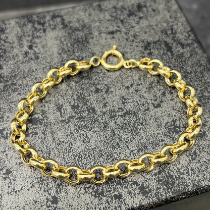 14 karaat gouden armband jasseron schakel