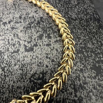 14 karaat gouden armband hart model