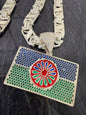 925 zilveren Valentino ketting met Sinti hanger