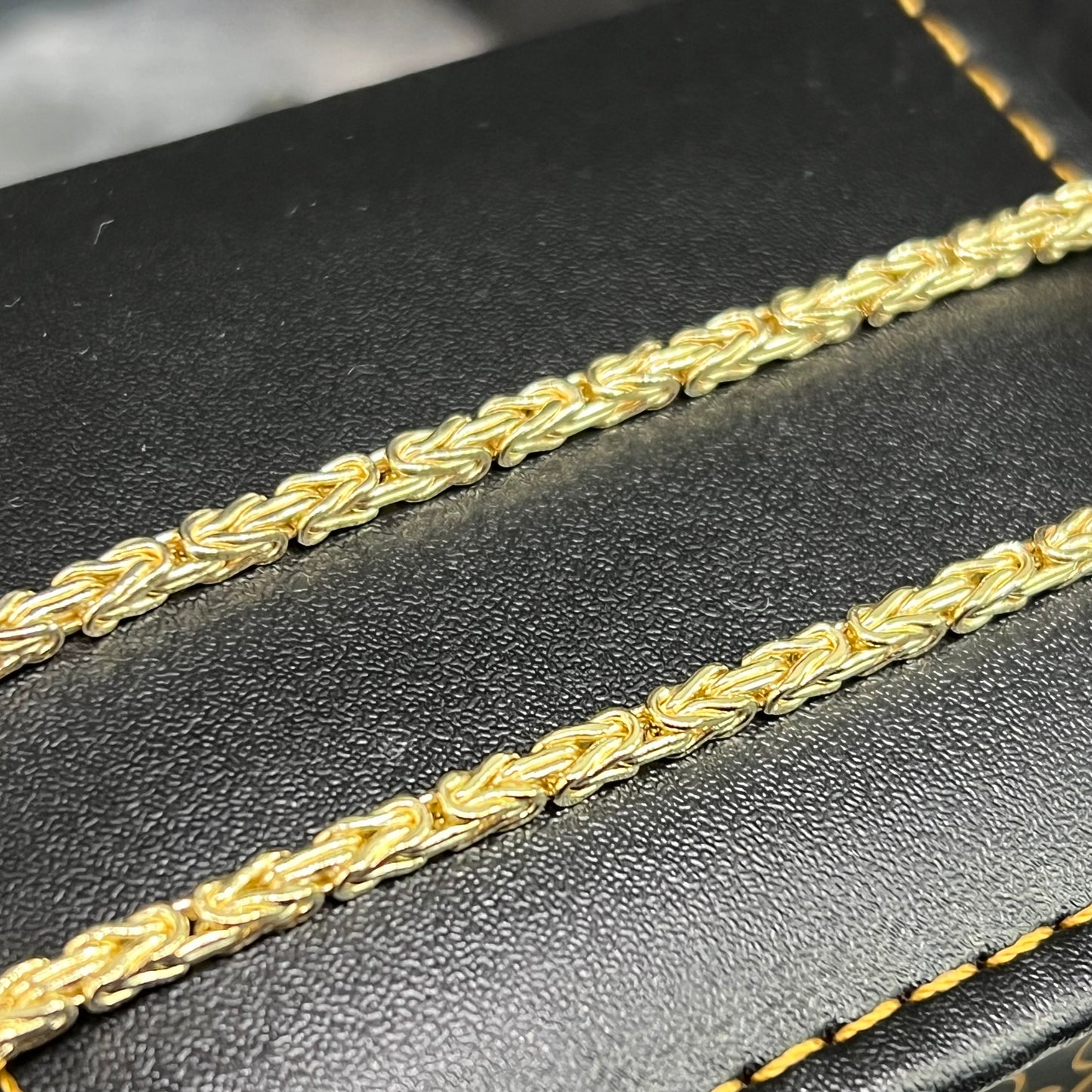 14 karaat gouden koningsketting massieve schakel
