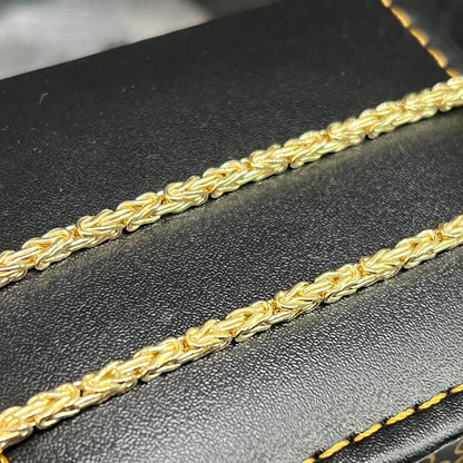 14 karaat gouden koningsketting massieve schakel