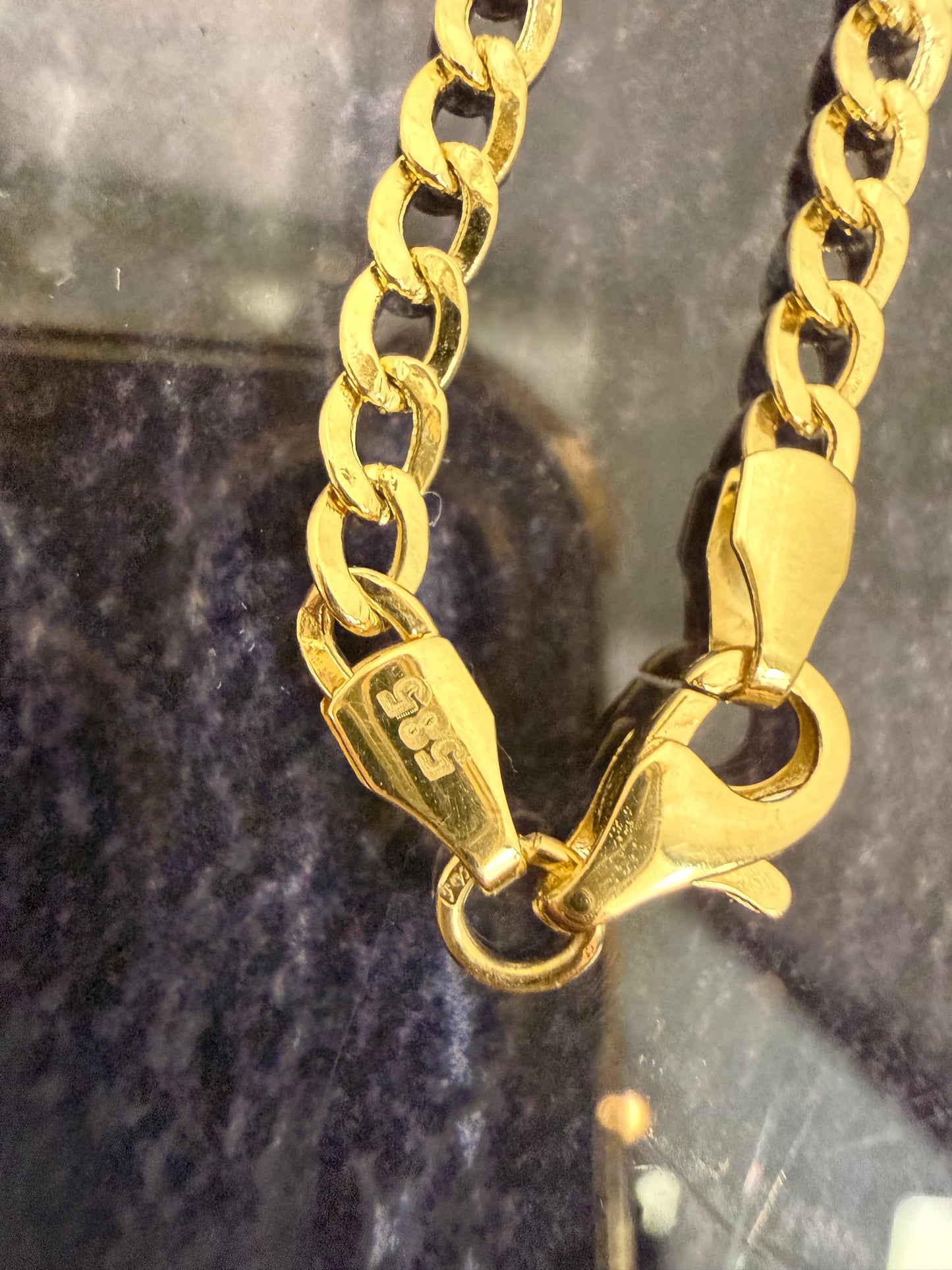 Prachtige 14 karaats gouden CUBAN ketting 50 cm 3.4 mm