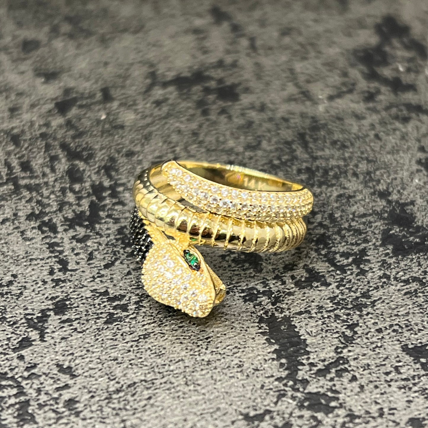 Gouden ring slang model 14 karaat