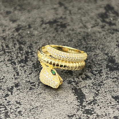 Gouden ring slang model 14 karaat