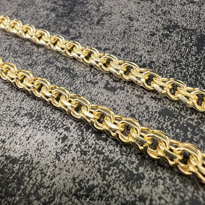 14 karaat gouden ketting massief schakel