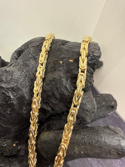 Prachtige 14 karaats gouden koningsketting