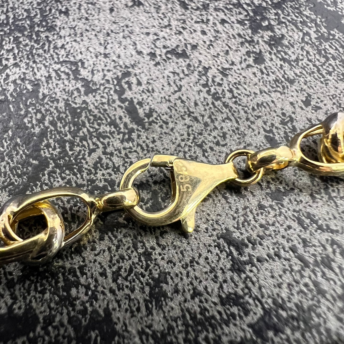 14 karaat gouden ketting prachtig schakel