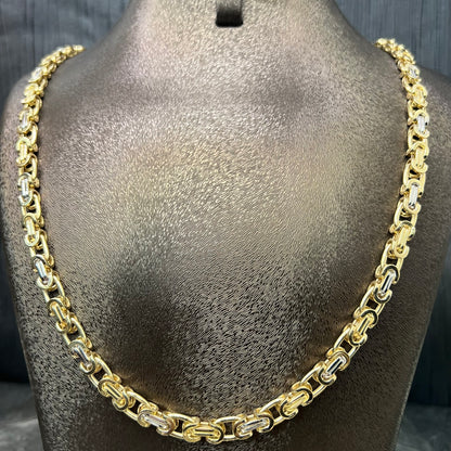14 karaat gouden koningsketting plat