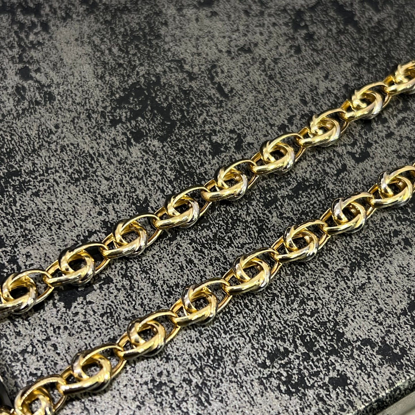 14 karaat gouden ketting prachtig schakel