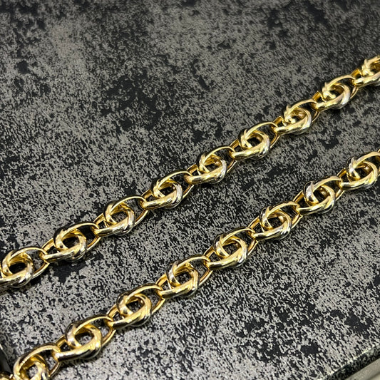 14 karaat gouden ketting prachtig schakel