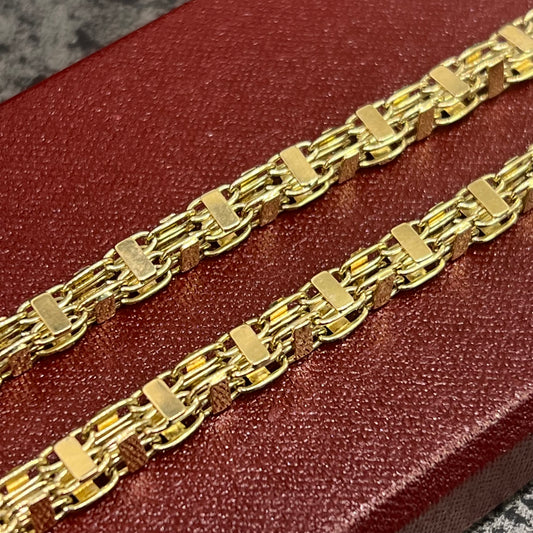 14 karaat gouden magnum ketting massief schakel 4,91 mm 70 cm