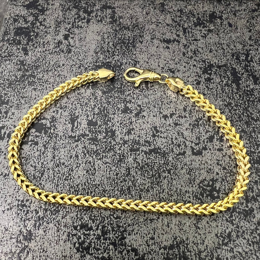14 karaat gouden armband vossenstaart schakel