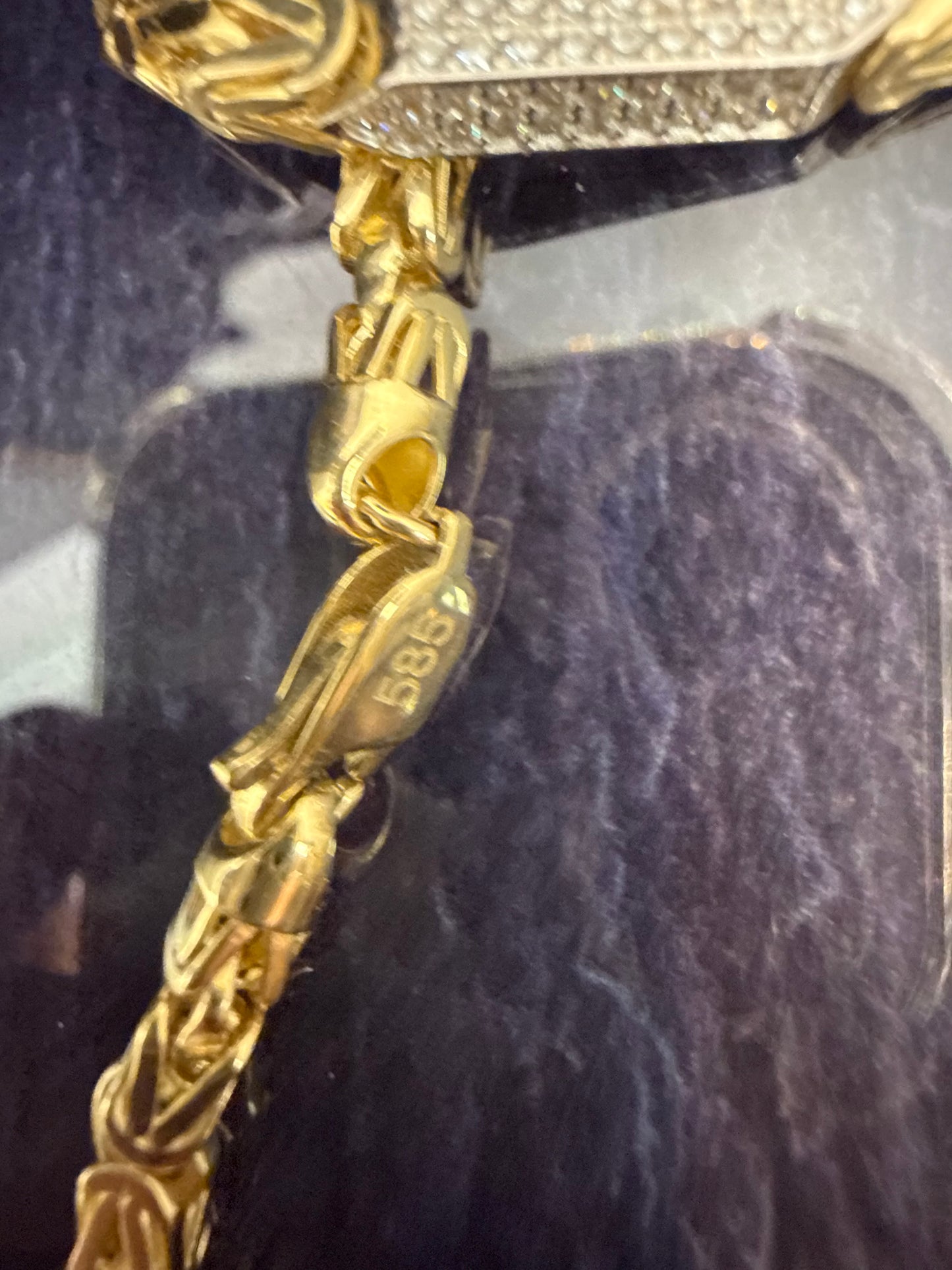 Prachtige 14 karaats gouden koningsketting