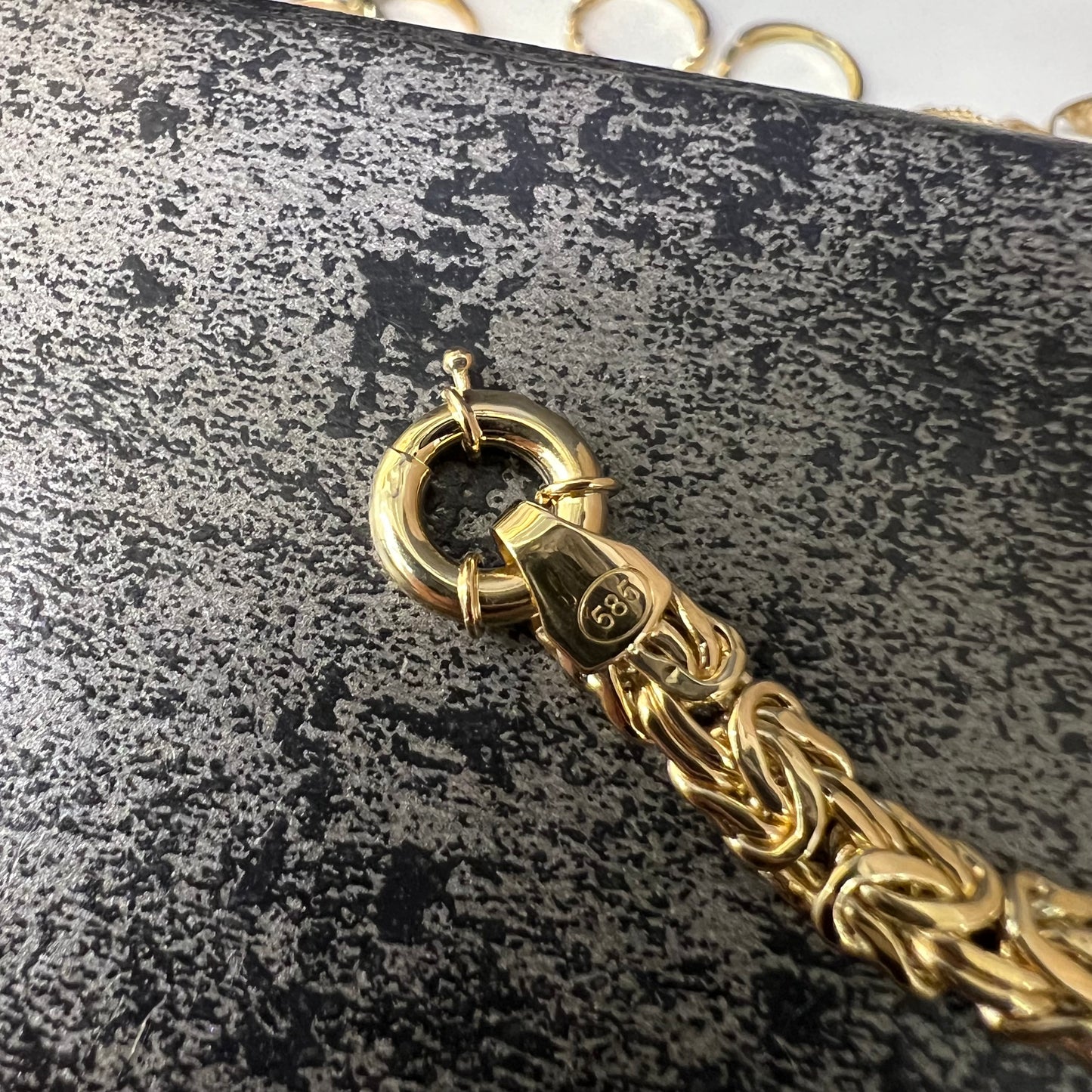 Prachtig 14 karaat gouden armband uniek schakel