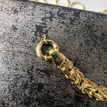 Prachtig 14 karaat gouden armband uniek schakel
