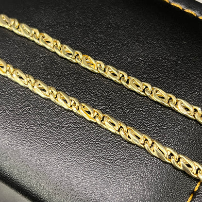 14 karaat gouden ketting valkenoog schakel
