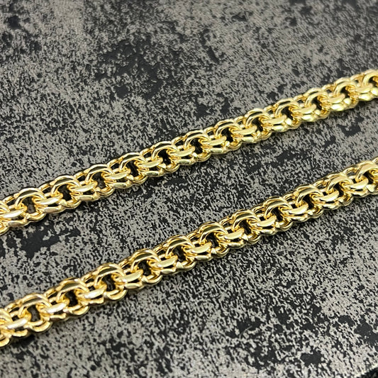 14 karaat gouden ketting massief schakel