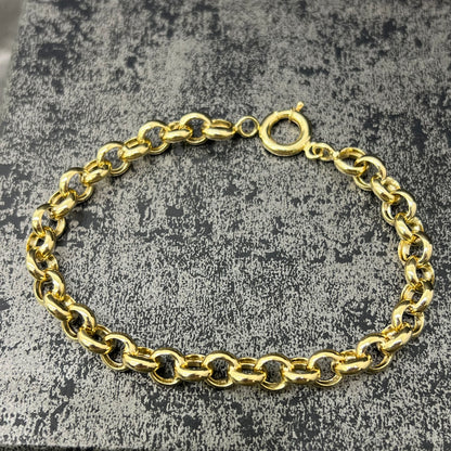 14 karaat gouden armband jasseron schakel