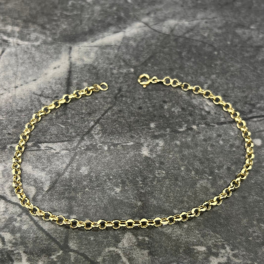 14 karaats gouden armband jasseron schakel