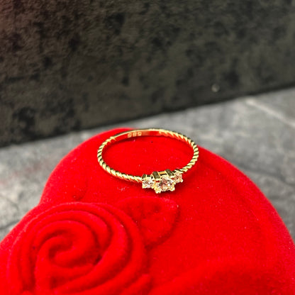 Gouden ring prachtig solitaire model